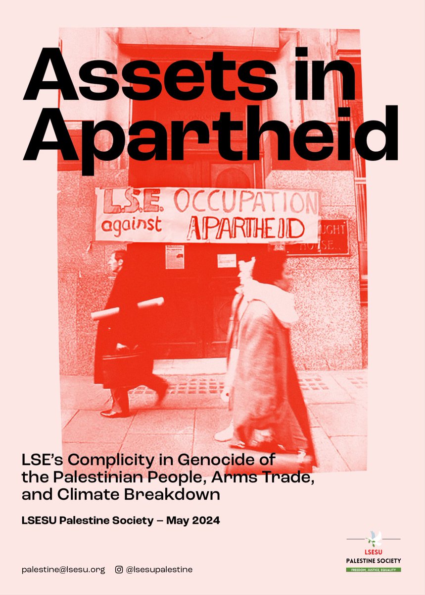 Some morning reading with your coffee - Assets in Apartheid, on how £89 million has been invested in arms, fossil fuels, and genocide. 

Time to divest!

lsepalestine.github.io
