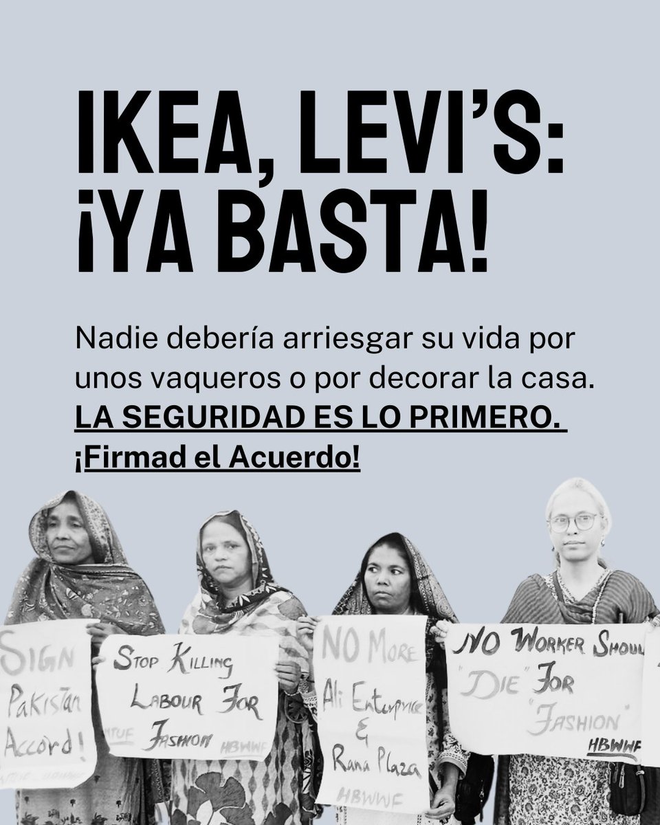 ¡Dile a @LEVIS e @IKEASpain que firmen el Acuerdo Internacional! ropalimpia.org/accion-urgente…