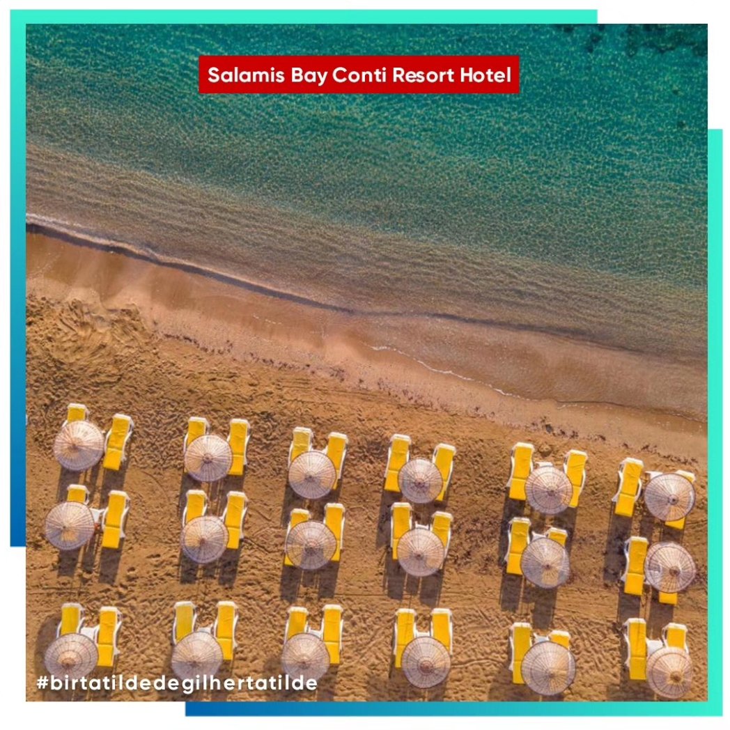 Kıbrıs'ın ince kumu ile kaplanmış geniş ve uzun Salamis kumsalını, tatilinize farklı deneyimleri yaşamanız için Salamis Bay Conti Resort Hotel sizleri bekliyor.
☎️ 0850 533 1 333- ecctur.com/salamis-bay-co… #kıbrısotelleri #ecctur #pixelcreativeagency #birtatildedegilhertatilde