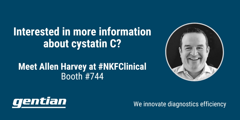 #DiagnosticEfficiency👩🏼‍🔬 We are excited to meet you at National Kidney Foundation Spring Clinical Meetings #NKFClinicals next week! Bring your questions regarding #cystatinC and #kidneyhealth to booth #744

#kidney
#kidneydisease
#kidneyhealth