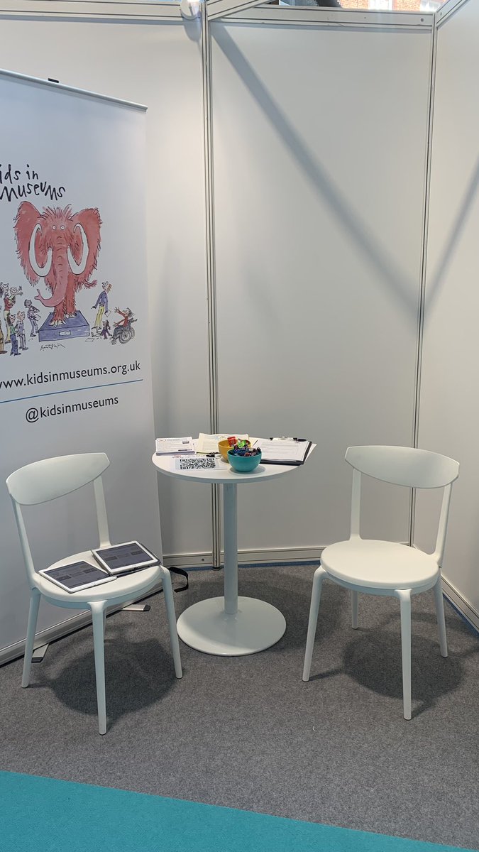All ready to go @MandHShow Come and talk all things @kidsinmuseums in the Sector Support Hub - X7 and hear Connor and Carys from our Youth Panel speak about what young people want from museums at 11.45am #MandHShow