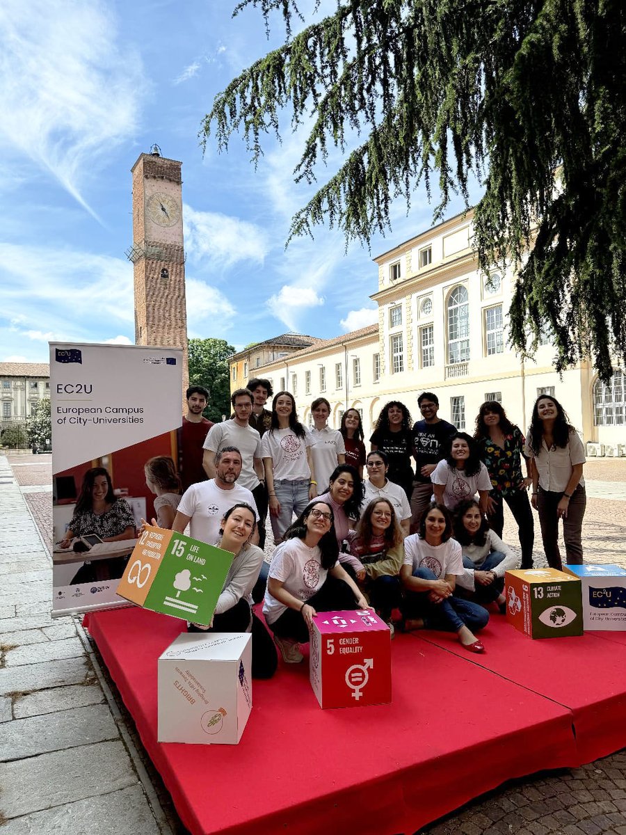 🇪🇺🌟On the 9th of May, the #EC2U Alliance celebrated #EuropeDay 🎉 From information stands, concerts, conferences on Europe's issues and challenges to student testimonials and sporting events, there was no shortage of activities to celebrate #Europe on the EC2U Campus!