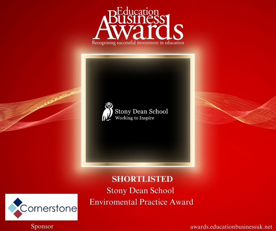 StonyDean's tweet image. Great news, Stony Dean School have been shortlisted by @educationBusiness for the Environmental Practice Award 😃