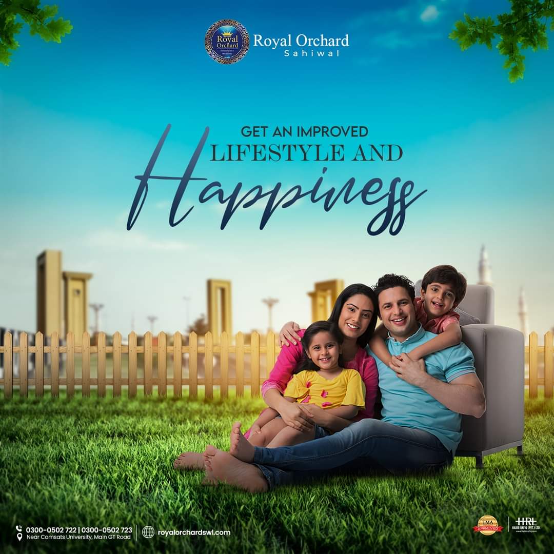 Experience luxury living in Sahiwal, Pakistan's premier community. Explore modern amenities, green spaces, and a vibrant lifestyle. Make Royal Orchard your next address. #HRL #RealEstate #housingmarket #propertyforsale #Sahiwal #Pakistan #Trending #dreamhomes #NewsLead