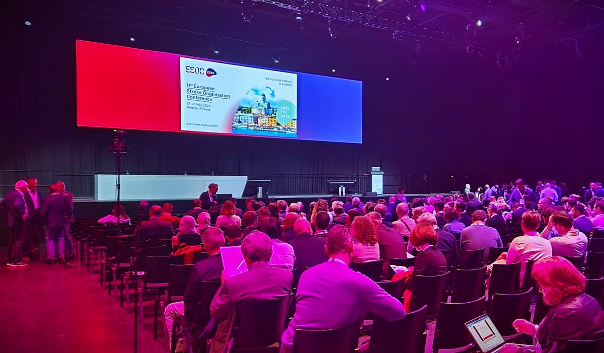 The opening session of #ESOC2024 is about to begin! Our expert moderators, Robin Lemmens & @FishingNeurons, will lead us through 9 presentations on the latest clinical trial findings. Explore the programme here ➡️ ow.ly/R2j950RCqJY #voiceofstroke #stroke #stroketwitter
