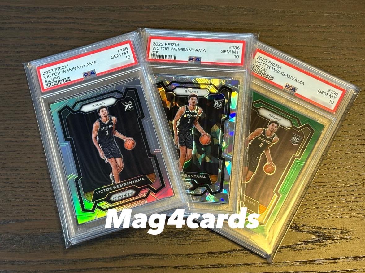 mag4cards's tweet photo. 班馬3連PSA10 🎉

#mag4cards #homerunfab #psa #psa10 #panini
#victorwembanyama https://t.co/S55FOT1cNP