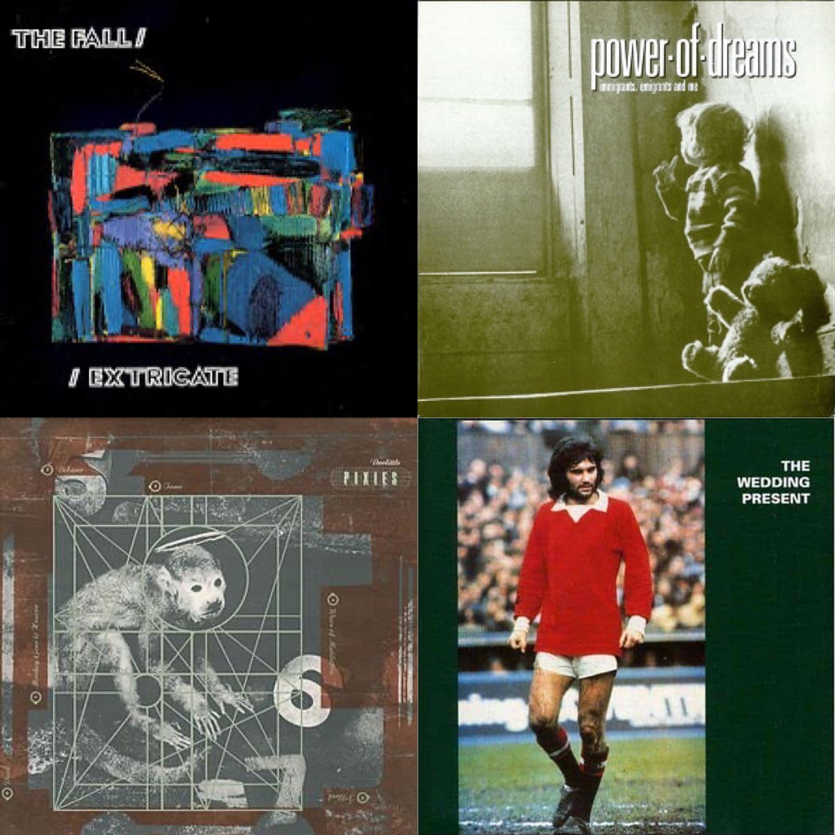 Amongst the tracks picked by @BPete1970 for my Indie Brunch this weekend on @louderthanwar are ones from these albums... but which tracks??? 

@OhBrotherShow @simonWolstencr1 @weddingpresent @PIXIES @powerofdreams30 @MartinBramah