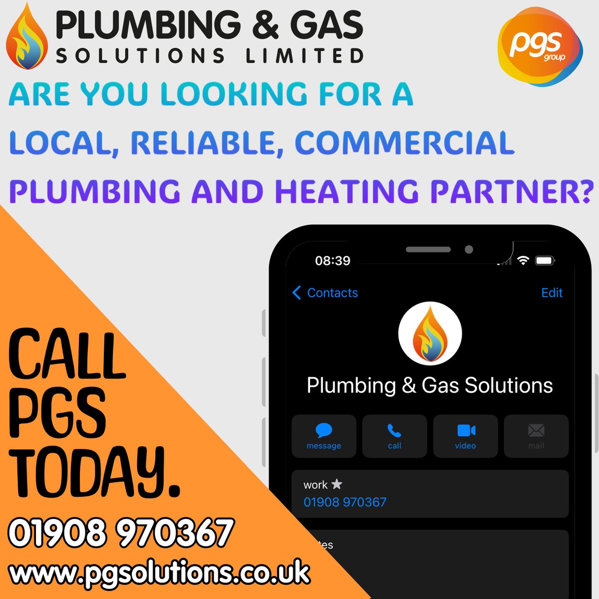 PGS are the perfect local partner for all your all your needs, thanks to our team of engineers who can support you. We provide an array of services, from minor repairs to full plant room installations, dealing with a variety of materials. 🛠 Call us today. 👨‍🔧 01908 970367 📞