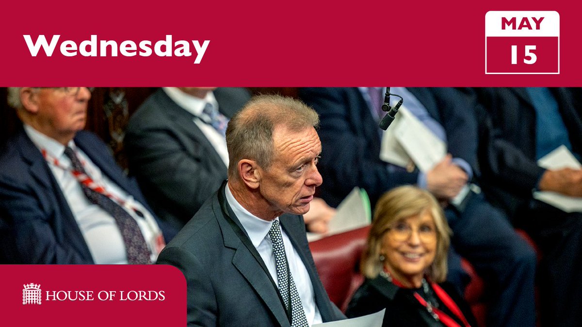 🕒 #HouseOfLords from 3pm includes:

🟥 military accommodation
🟥 @UNRWA
🟥 #RentersReformBill

➡️ See full schedule and watch online at the link in our bio