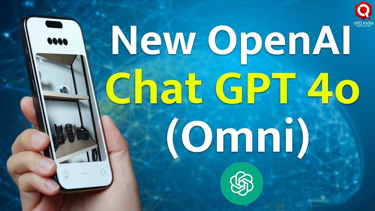 OpenAI unveiled GPT 4o with Real-Time upgrades, GPT 4 is now free | Open AI

Full Video Link : youtu.be/GFr1xcgzY84?si…

#OpenAI #GPT4o #ArtificialIntelligence #AIModel #ChatGPT #RealTime #EmotiveVoices #ComputerVision #MultilingualSupport #FreeAccess #cliQIndia