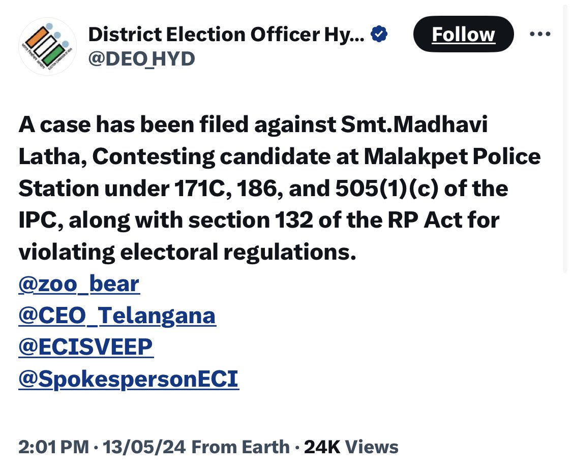 Hey @DEO_HYD , are you serious? You’re tagging an IsIamist as if you report to him… Who’s Zoober? Your boss? Chief election commissioner?
