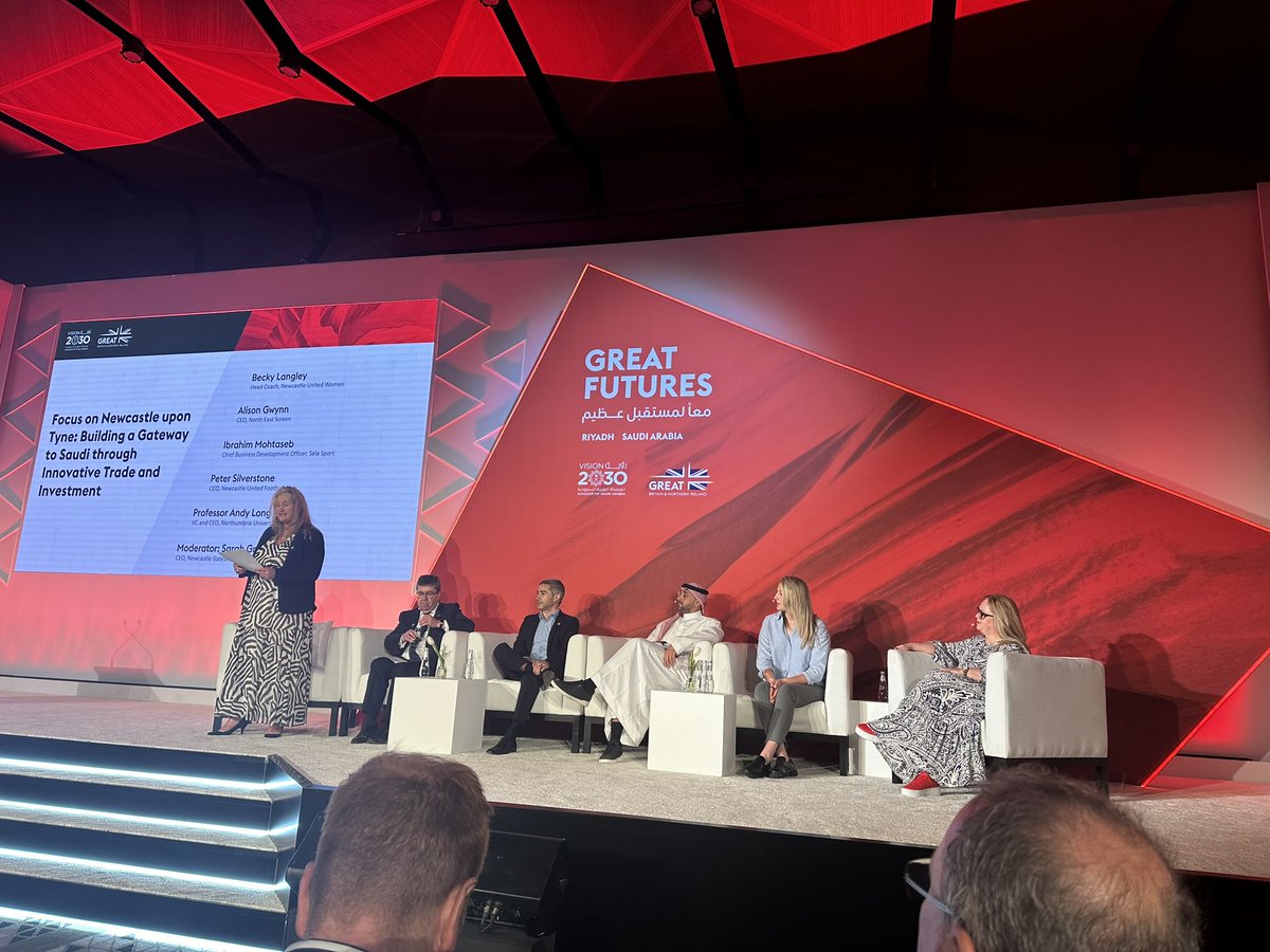 Our first Destination Development Partnership hosting the panel on “Newcastle Upon Tyne : Building a Gateway to Saudi through Innovative Trade and Investment” here at #GreatFutures #Riyadh @VisitBritainBiz @VisitEnglandBiz