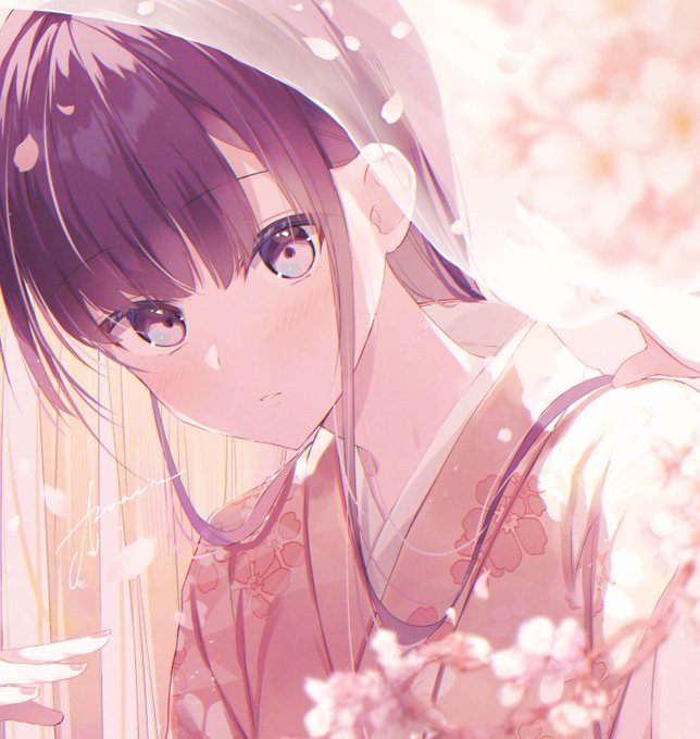 「kimono petals」 illustration images(Latest)