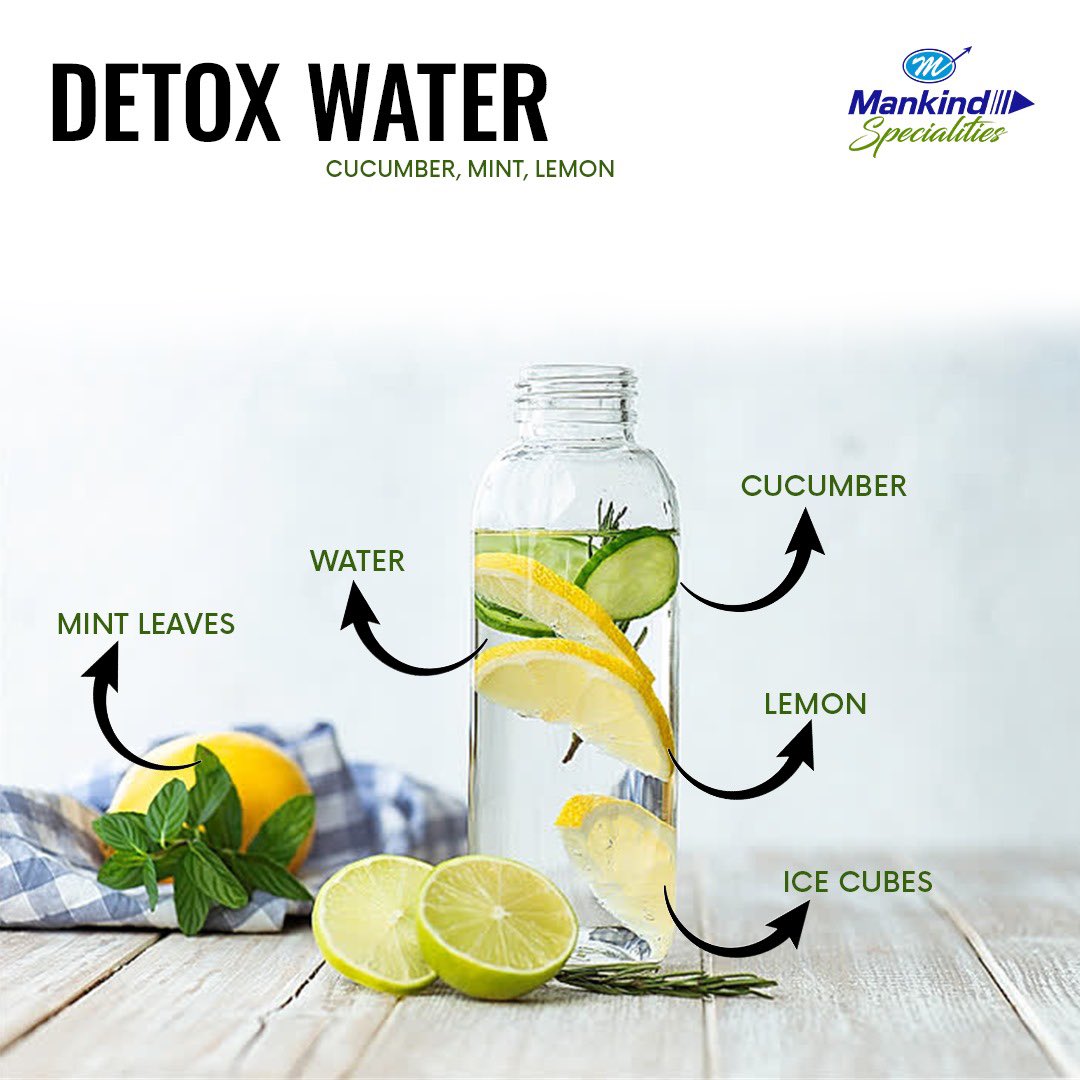 Refresh, rejuvenate, repeat! Dive into the ultimate detox with our revitalizing detox water recipe. Cleanse your body and invigorate your spirit with every sip.

#detoxwater #healthyrecipes #detox #diettips #healthyliving #nutritous #eatwell #mankindspecialities #mankindpharma