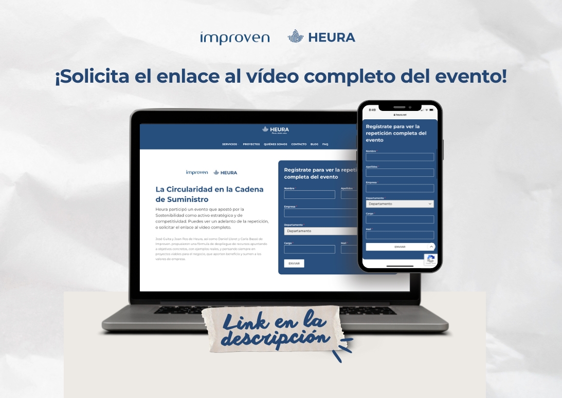 ¡Celebramos el evento con más de 180 inscritos! Descubre cómo convertir los requisitos normativos en oportunidades de negocio junto a Heura y Improven. ¿Te lo perdiste? 
¡Inscríbete para ver el evento completo! 🔄🌿📈 : heura.net/evento-circula…

#Heura #CadenaDeSuministro