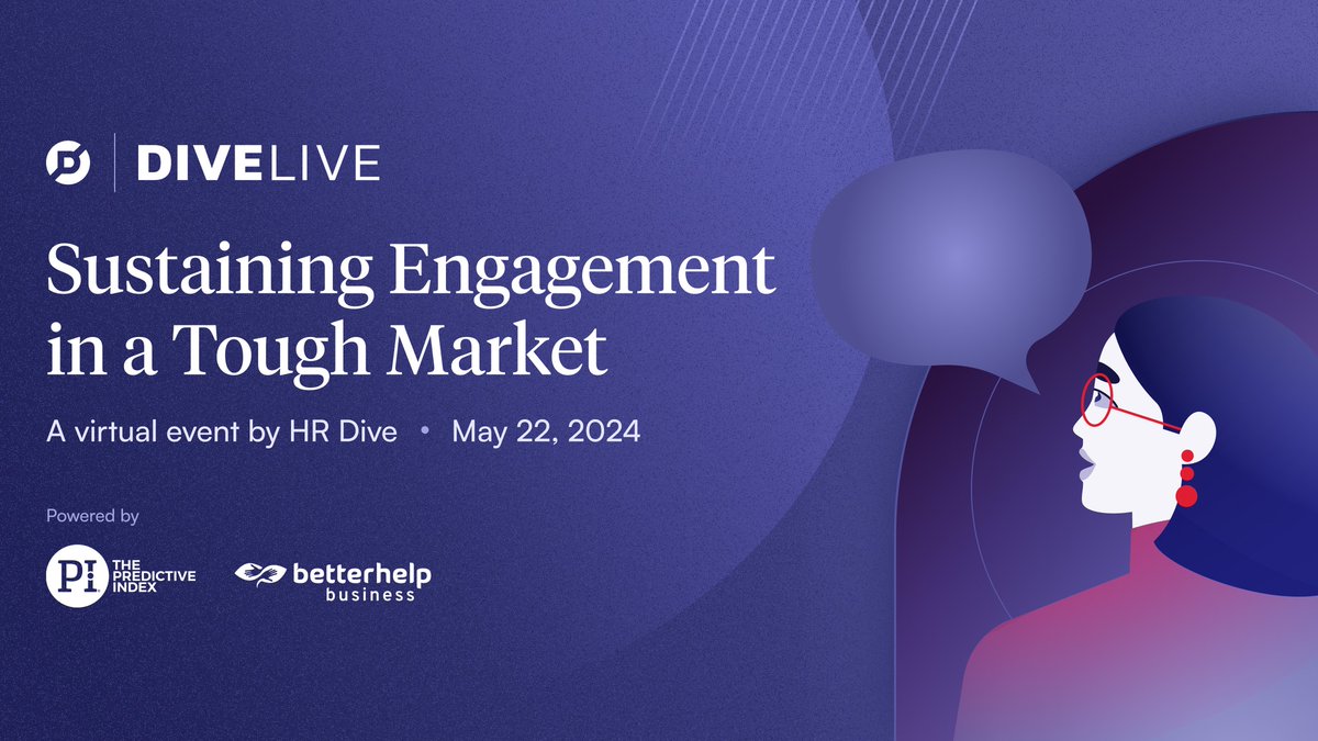 Learn how to sustain engagement in the workforce even with fewer resources. Join our editorial team at HR Dive on May 22 along with a panel of experts as we dive deep into the topic. Join us by saving your seat today: cutt.ly/7w54iuxW 

#EmployeeEngagement
