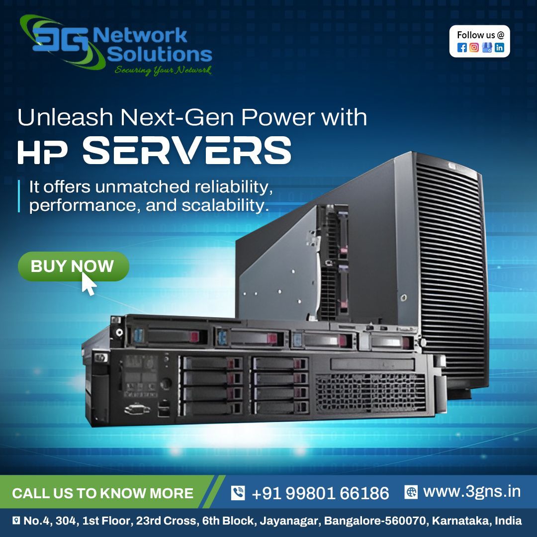 Unleash Next-Gen Power with HP Servers! 🚀 Experience unmatched reliability, top-tier performance, and ultimate scalability for your business needs. 
>>BUY NOW<<
.
.
#3Gnetworksolutions #hp #hpservers #techsolutions #networksolutions #server #serversolutions #networking