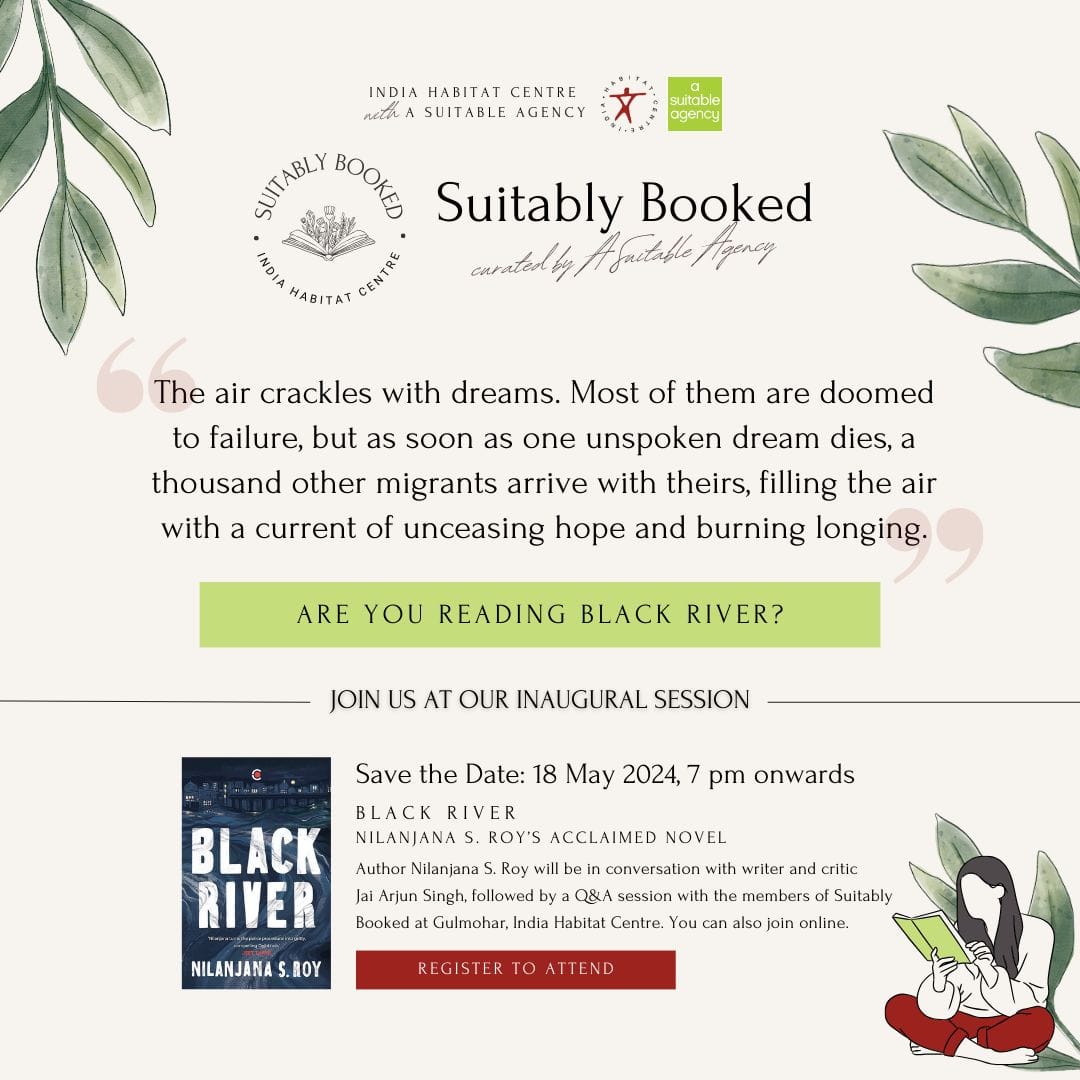 Nilanjana Roy 📚🦊 (@nilanjanaroy) on Twitter photo Thanks to everyone who's signed up for <a href="/ASuitableAgency/">A Suitable Agency</a>'s brand-new book club!
We're kicking off on May 18 with a chat between <a href="/jaiarjun/">Jai Arjun Singh</a>, me and you — this filled up fast, but there's room for one or two more.
If you'd like to join us, sign up here: docs.google.com/forms/d/e/1FAI… Thanks to everyone who's signed up for <a href="/ASuitableAgency/">A Suitable Agency</a>'s brand-new book club!
We're kicking off on May 18 with a chat between <a href="/jaiarjun/">Jai Arjun Singh</a>, me and you — this filled up fast, but there's room for one or two more.
If you'd like to join us, sign up here: docs.google.com/forms/d/e/1FAI…