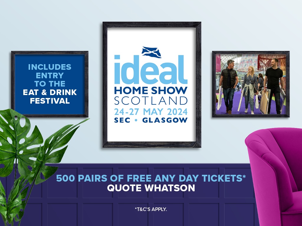 .@ideal_home_show, the UK's biggest and oldest home and garden exhibition, is back in Scotland for the 75th time and we're delighted to offer free tickets to our followers! 𝗙𝗶𝗻𝗱 𝗼𝘂𝘁 𝗺𝗼𝗿𝗲: tinyurl.com/3xyddtj4