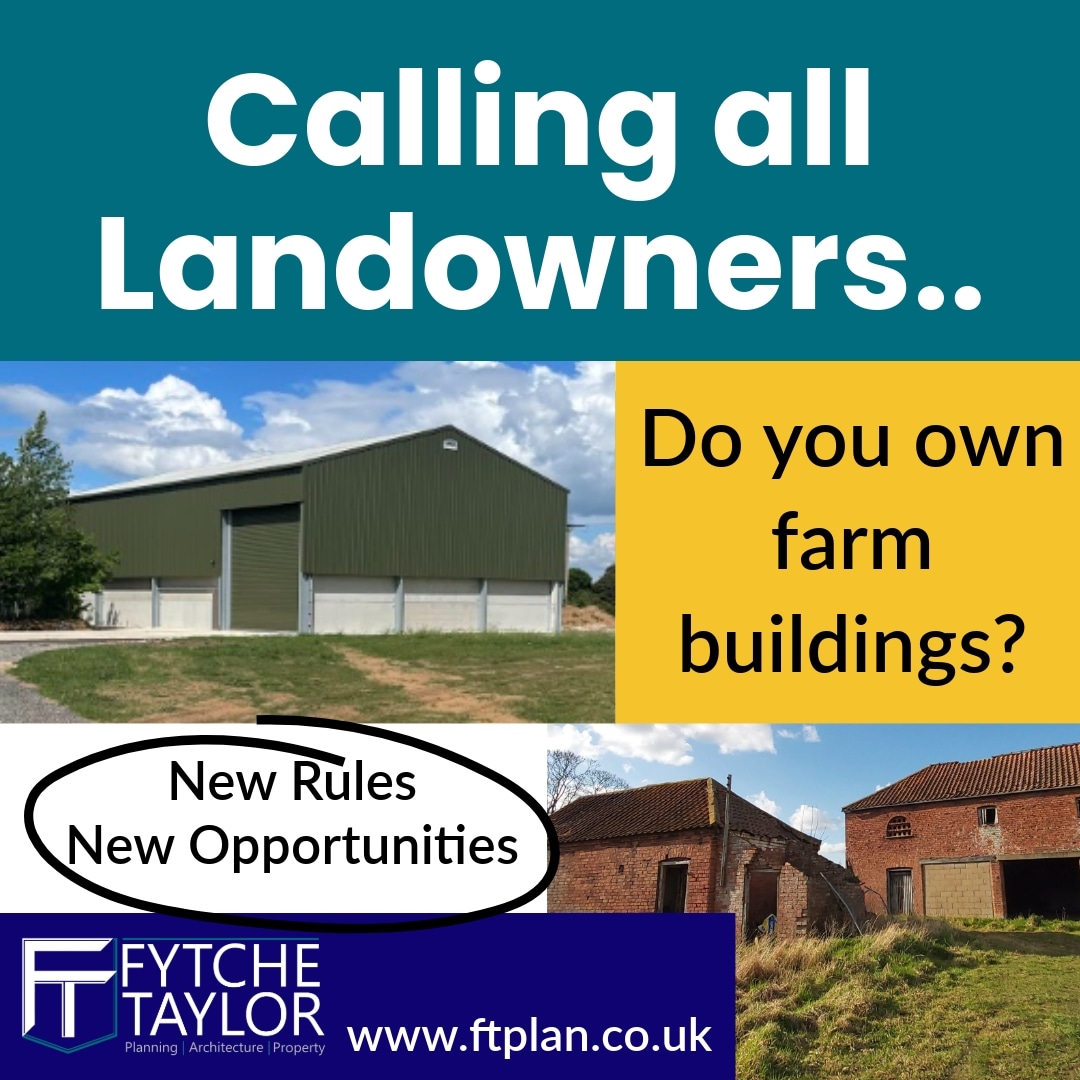 Convert buildings...create homes!

New rules could allow up to 10 homes to be created. Contact us for advice and support with applications to turn your buildings into property assets.

#FarmDiversity #Opportunity #PlanningConsultant #ClassQ 
#BritishFarmers #FarmingUK