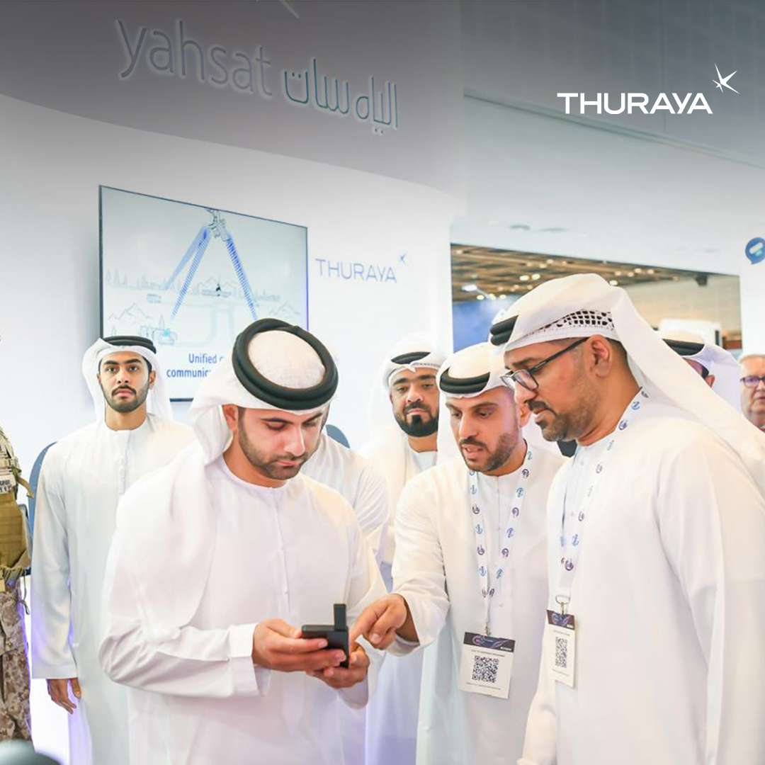 It was a privilege to welcome H.H. Sheikh Mansoor bin Mohammed bin Rashid Al Maktoum, the esteemed Chairman of the Supreme Committee of Crisis and Disaster Management in Dubai, to our stand at @CritCommsSeries. #Thuraya #Yahsat #ConnectivityForAll #SatCom #CCW24