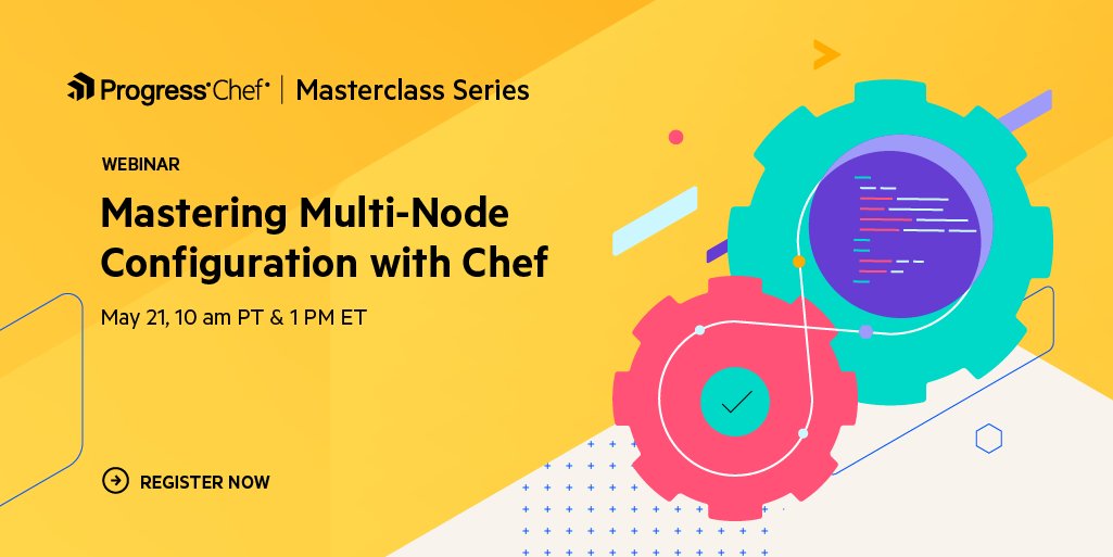 This month, delve into 'Mastering Multi-Node Configuration Management with Chef.' Ideal for beginners, we'll explore cookbook intricacies and executing them across nodes efficiently. Register by May 21 to elevate your Chef skills. prgress.co/3WAPjIj #ChefMasterclass2024