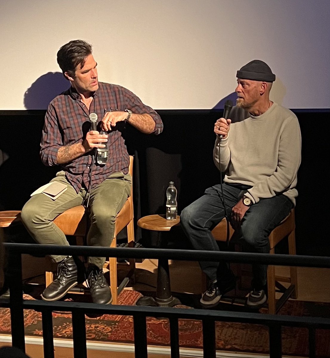 Last night a sold out Q&A screening of #RedHerring hosted by @robdelaney - Kit Vincent’s film about his brain tumour diagnosis. The love for the film, for Kit + dad, Lawrence was evident from the audience reaction.❤️ @Bulldog_Film @goodgrieftrust @brainstrust @BrainTumourOrg