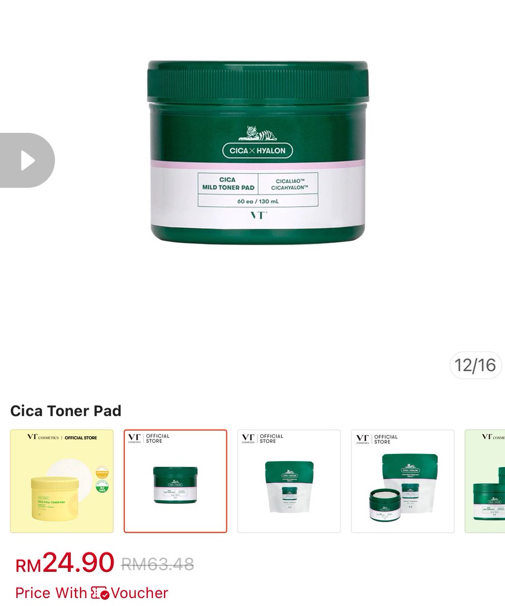 toner pad VT cosmetics ni kan yang viral 3in1 untuk exfoliate, hydrates & soothing?

banyak banyak function tapi rm20+ je..... 😧