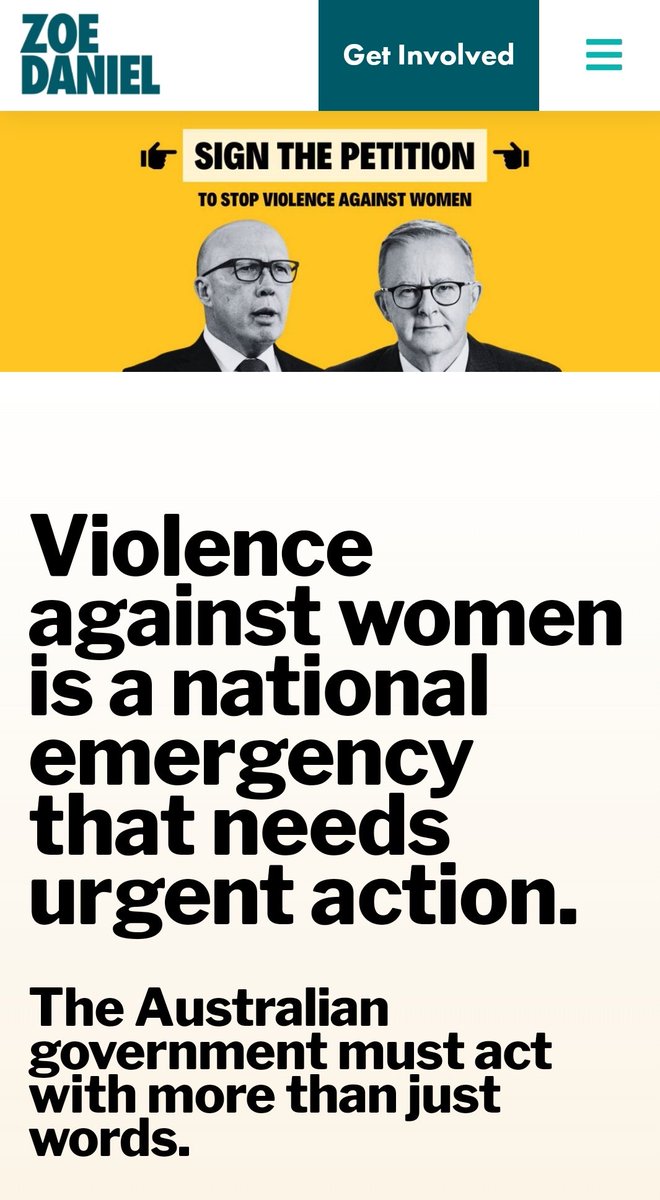 ✍ SIGN THE PETITION by Zoe Daniel MP 'Violence against women is a national emergency that needs urgent action' Calls for: 🔸️Proper funding of frontline services, housing & prevention 🔸️Effective interventions to hold perpetrators to account #auspol zoedaniel.com.au/vaw-petition/