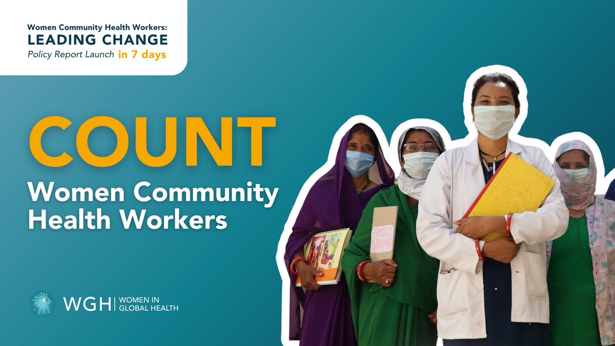 Many governments do not know how many CHWs are working to deliver health in their countries 🚨 To fully recognize CHWs as the foundation of health systems, we must count #WomenCHWs. Join our CHWs report launch event: 22nd of May | 14 CEST | 12 PM UTC 👉 womeningh.org/event/women-ch…