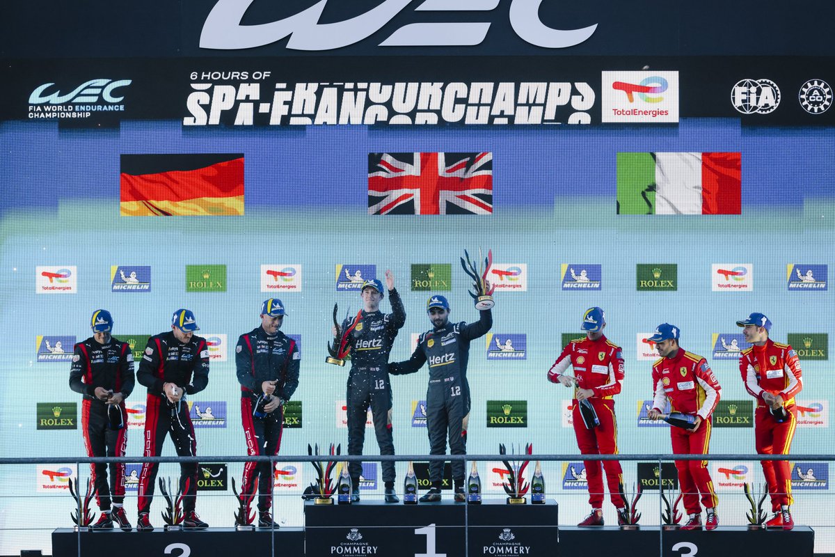 After Spa 2024, seven #WEC victories in a prototype class have been achieved by a crew of drivers representing just one nation. Four of these have been by @JotaSport-run (📸) cars. 🇬🇧 Dolan/Hancock 🇬🇧 Dolan/Tincknell/Turvey 🇲🇾 Jaafar/Tan/Jeffri 🇬🇧 Ilott/Stevens