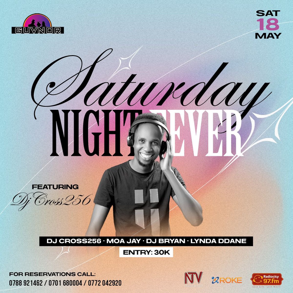 'Get ready to groove at Guvnor Uganda this Saturday night with the illest DJs in town! 🔥🎶 #SaturdayNightFever #GuvnorUganda #PartyTime'