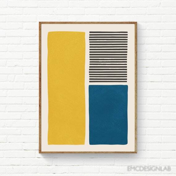 Blue Yellow Minimalist Modern Artwork Black Bold Lines Canvas Wall Art by EmcDesignLab #ModernDesign #AbstractArt #MidCenturyModern #InteriorDesign #ColorfulArtworks #AbstractPrints #ModernDecor 
ift.tt/eYfPFGy