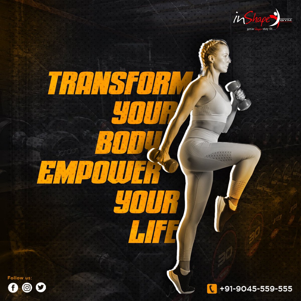 Transform your body, empower your life.   At Inshape Gym, we'll help you reach your fitness goals in a supportive and motivating environment.  Join us today and start your journey to a healthier, happier you! 

#InshapeGym #MeerutGym #FitnessGoals #TransformYourBody