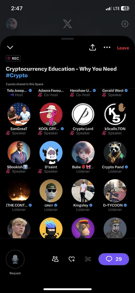 Thank you so much for this space @connectwithtola  I have learnt a lot from here and to all the speakers @adaora_crypto @Geraldwest042 @Sangreat_4Real  and others, thank you so much.

#cryptoEducation