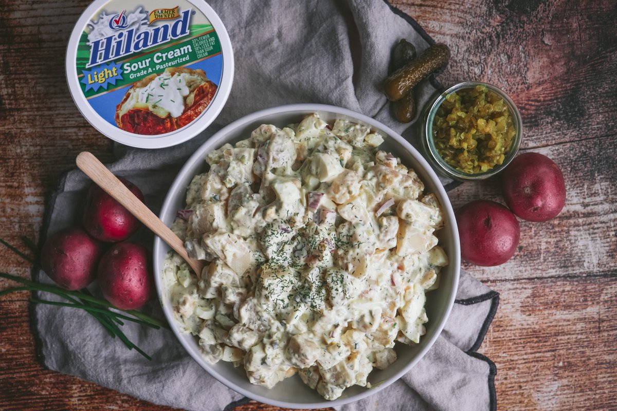 Get ready to elevate your BBQ game! 😋 Creamy Dill Pickle Potato Salad – the ultimate side dish for summer parties and barbecues. Find the recipe here: bit.ly/3WtB1J9 Recipe by: Laura, Lolo Home Kitchen #BBQEssentials #SummerSides #DillPickles #PotatoSalad