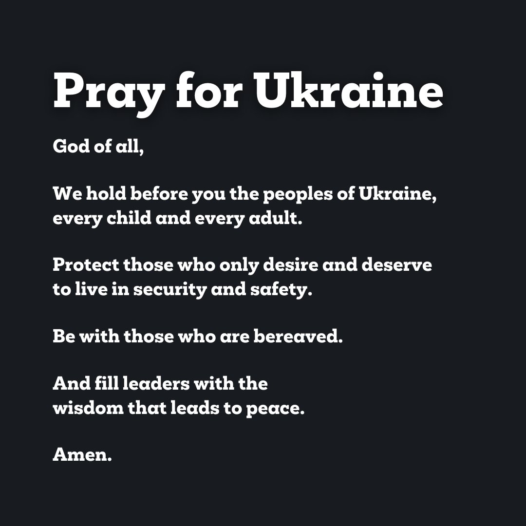 We pray for the people of #Ukraine as they suffer and endure fresh attacks near Kharkiv. We call on Russia to stop the bombardment of homes and withdraw their forces.
