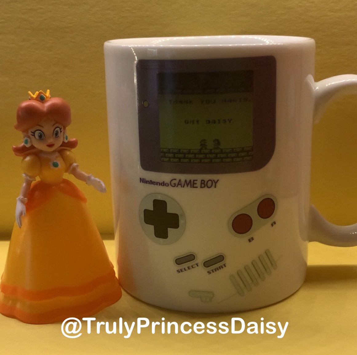 Since Mario Land is on everyone’s mind right now it reminded me of this cool mug I have that shows the title and ending screens of the game when you add something hot to it, it’s a pretty cool thing to have 💛