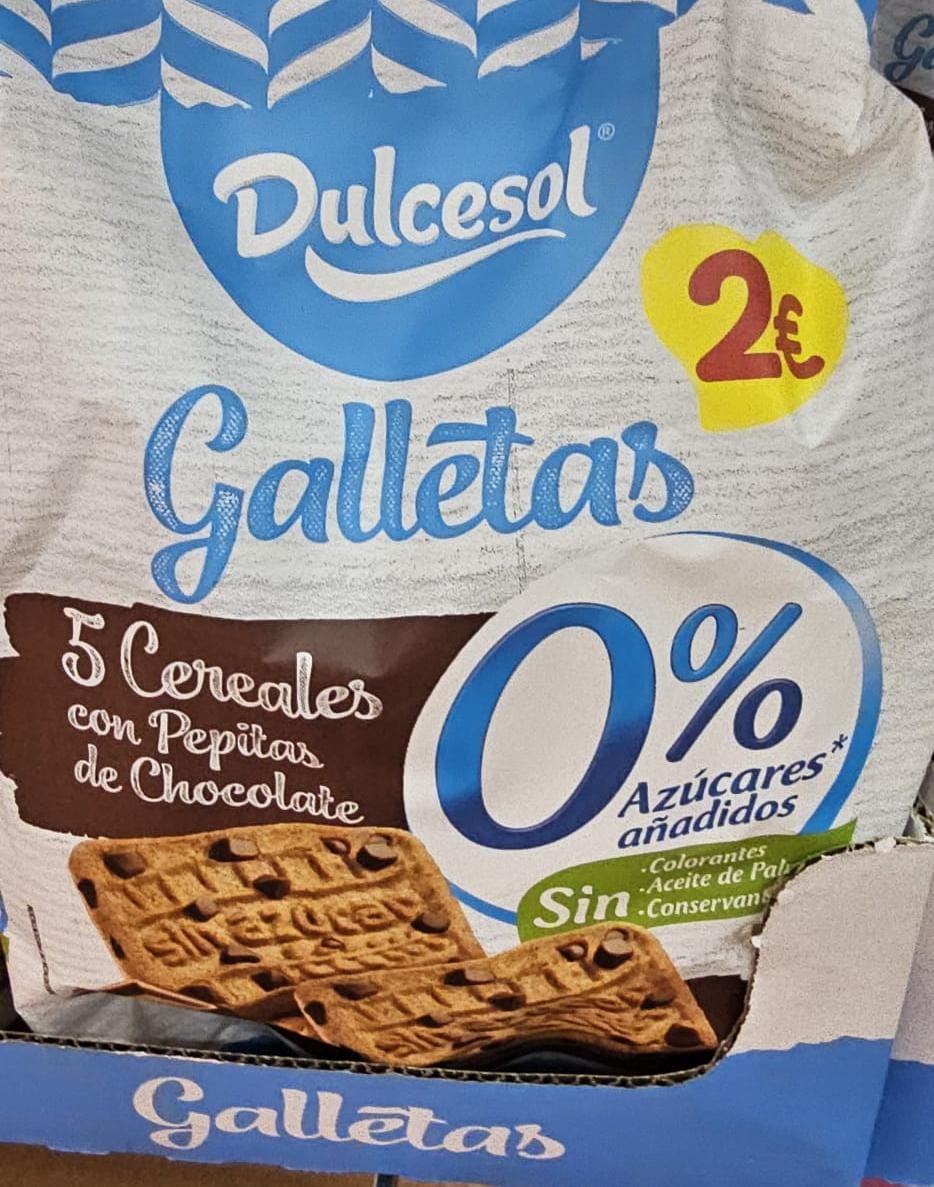 😍 '¿Esto qué es #Dulcesol? Me muero de lo buenas que están estas #galletas con pepitas de chocolate. No dejáis de sorprendernos. Fue una sorpresa comprarlo en mi supermercado de confianza. Las recomiendo'. ¡Están muy buenas! Gracias por el cariño. #FelizMiércoles