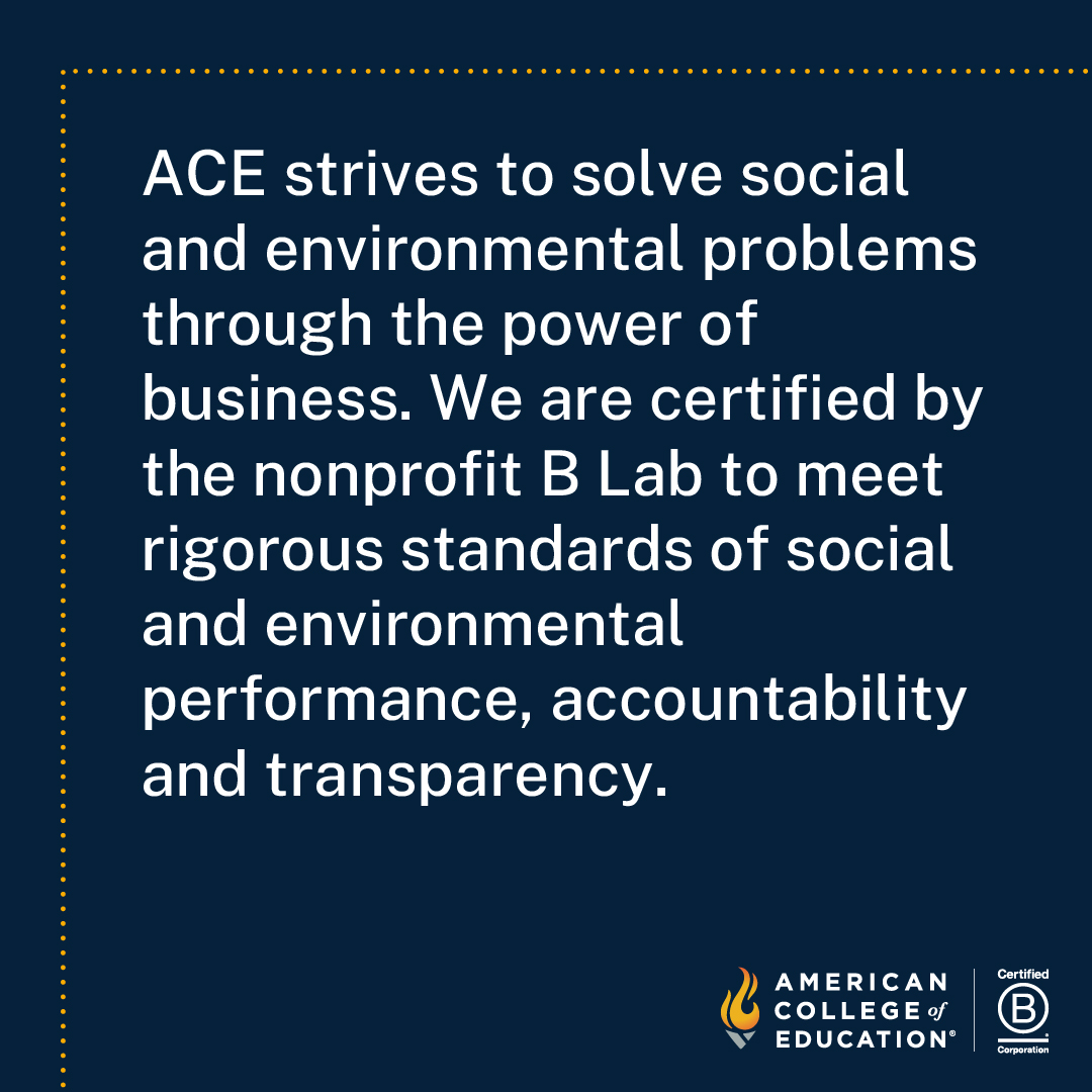 We have been a @bcorporation since 2016. This designation is just one example of how we strive to serve our students, alumni, employees and communities. See how we made an impact in last year by reading our 2023 Impact Report here: bit.ly/3y7Puka #BCorp