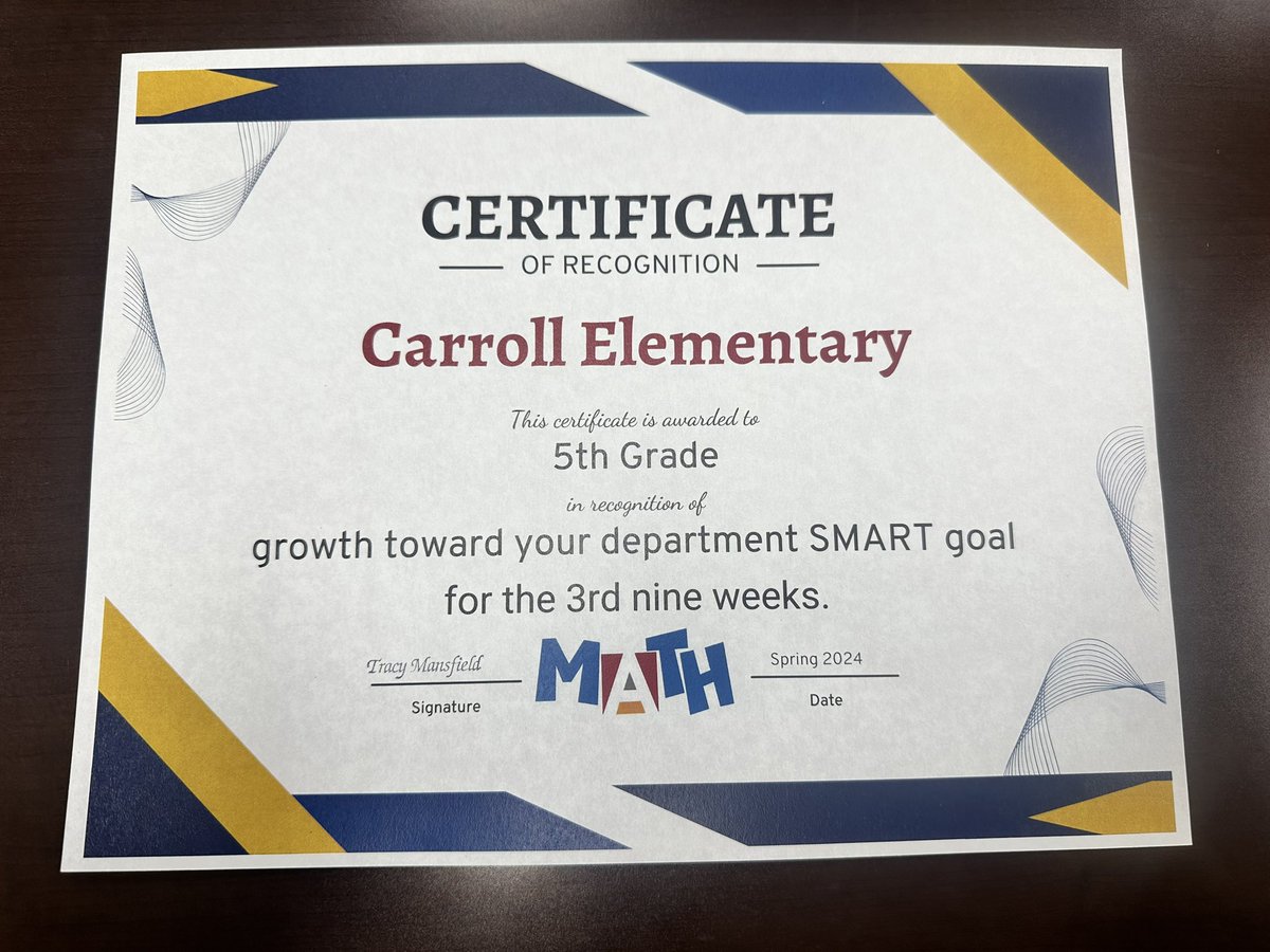 At our last IS meeting yesterday, Carroll took home some awards for the 3rd Nine Weeks Smart Goals. Way to go @CarrollES_AISD amazing Math teachers and students!! Let’s keep this winning energy for next year as well. @SerjioMedina @drSiboldi