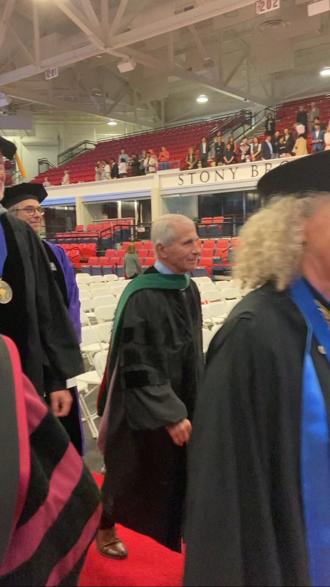 Best part of this job is celebrating graduates and the privilege of hooding them. Honored to hood Dr. Dr. <a href="/noolsy/">Nuri</a>, PhD for her MD, with Dr. Fauci as commencement speaker!
