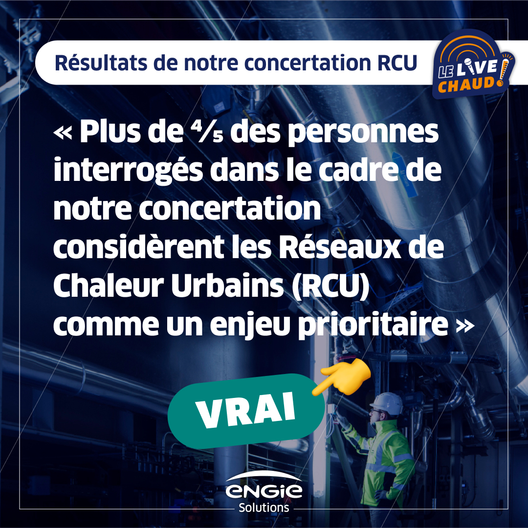 8️⃣4️⃣% des sondés disent que les réseaux de chaleur représentent un enjeu prioritaire pour eux. Nous continuons de développer les réseaux de chaleur urbains, pour proposer des solutions de décarbonation. 🙏 Plus d'infos sur notre site web 👉 engie-solutions.com/fr