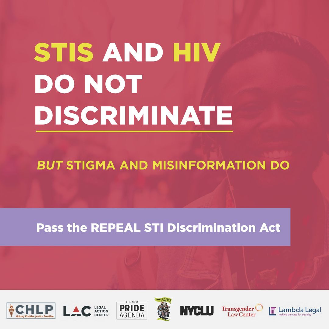 TODAY: Contact your reps & #EndTheStigma in New York! Tell them to pass the Repeal STI Discrimination Act (A3347) to decriminalize STIs & HIV: Calling your State Assembly Member 📷nyassembly.gov/mem/ Calling your Senator 📷nysenate.gov/find-my-senator Urge them to vote YES today!