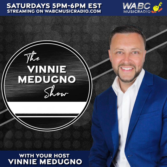 Coming up at 5PM: It is 'The Vinnie Medugno Show' with your host, @VinnieMedugno ! Listen on wabcmusicradio.com or on the 77 WABC app! #77WABCRadio #MusicRadio77WABC #VinnieMedugno #Hits #Songs