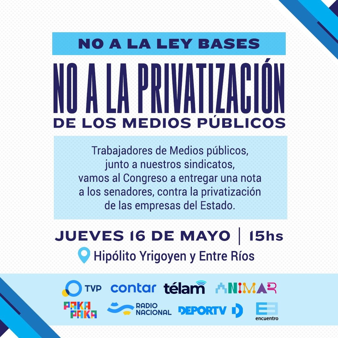 Acércate a firmar para qué NO se privatice Radio Nacional.