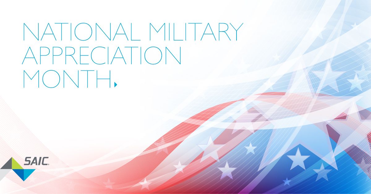 This month and every month, we recognize our #military employees' invaluable roles in serving and protecting our world, as well as the mission-critical skills they bring from their military experience to work with cutting-edge technologies at SAIC. #MilitaryAppreciationMonth