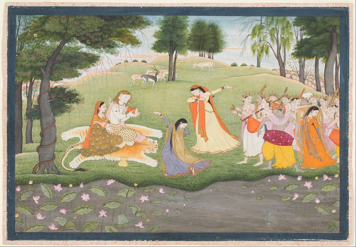 @kunalrv The Kangra art form reached its peak during the reign of Maharaja Sansar Chand, who elevated Kangra's status above neighboring hill states under his rule. Kishangarh paintings have long been regarded as the most refined style of Rajasthani miniature art.
