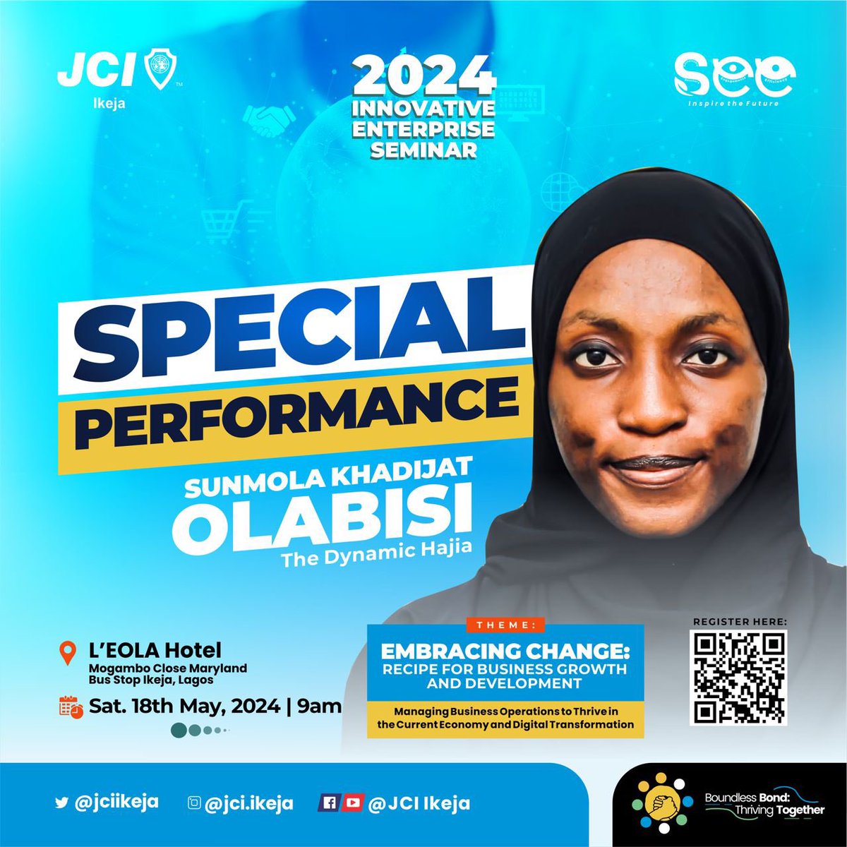 jciikeja's tweet photo. Introducing Khadijat Ọlábísí Sunmola, @the_dynamic_hajia, a versatile lady a proficient writer, spoken word and performance poet, voiceover artist, professional debater, and change maker.
#SEE
#InspireThefuture
#JCINIGERIA
#JCIRISE
#Boundlessbond
#JCIIKEJA https://t.co/cwn6pdeyZ2