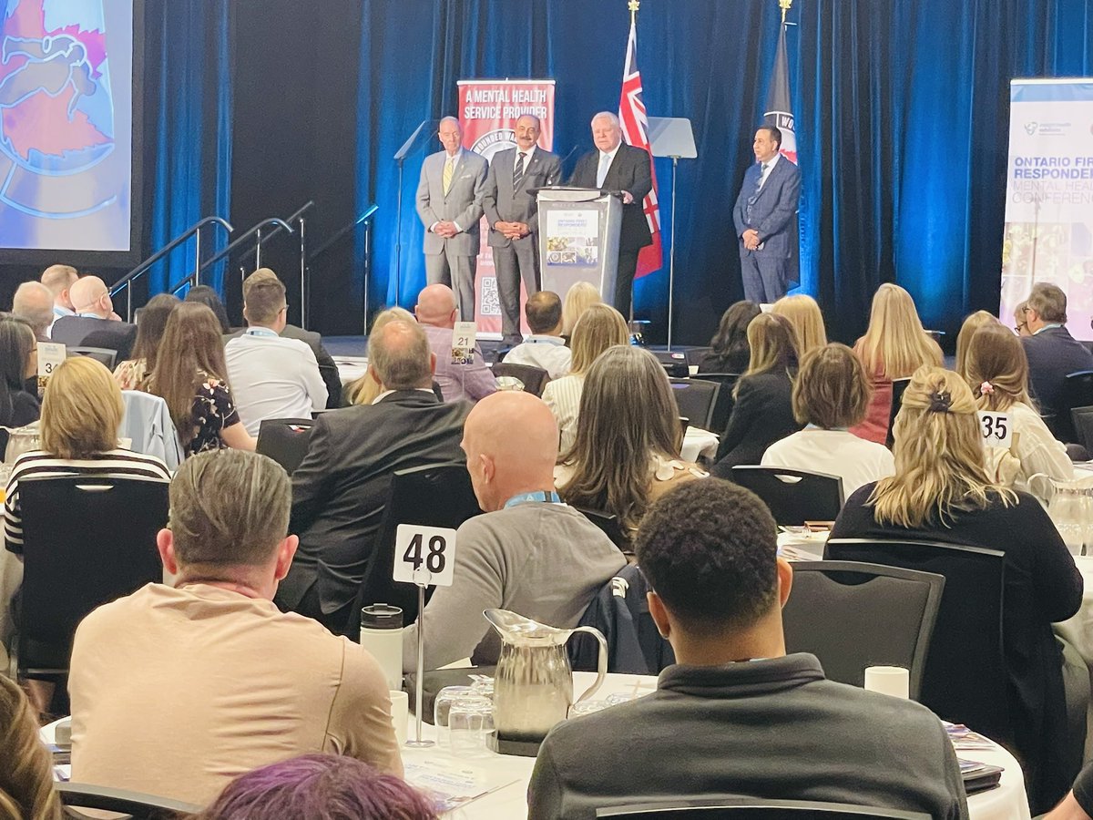 Great to be at the 2nd annual “Ontario First Responders’ Mental Health Conference” in Mississauga… 70,000 first responders in Ontario are being represented by about 500 delegates today discussing pragmatic solutions to a very real issue that lurks amongst us. PTS injuries and